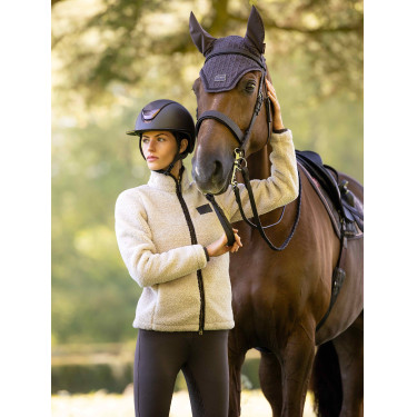 Veste zippée en polaire sherpa Heritage Stone LeMieux Stone Gris Veste zippée en polaire sherpa Heritage Stone LeMieux Stone Gris