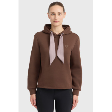 Sweat à capuche Harcour femme Celia Châtaigne Marron