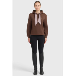 Sweat à capuche Harcour femme Celia Châtaigne Marron