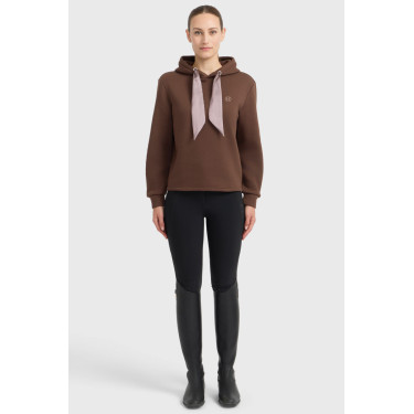 Sweat à capuche Harcour femme Celia Châtaigne Marron