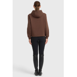 Sweat à capuche Harcour femme Celia Châtaigne Marron