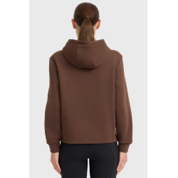 Sweat à capuche Harcour femme Celia Châtaigne Marron