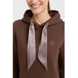 Sweat à capuche Harcour femme Celia Châtaigne Marron