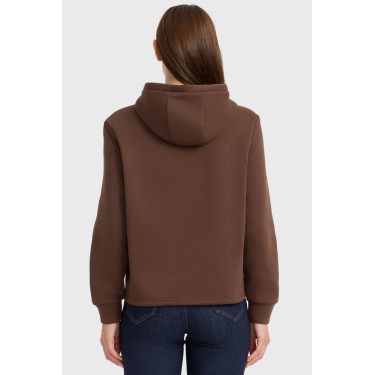 Sweat à capuche Harcour femme Celia Châtaigne Marron
