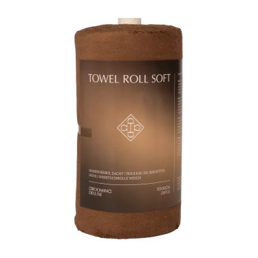 Rouleau de serviettes doux marron 30x30 cm 25 pièces Grooming Deluxe by Kentucky