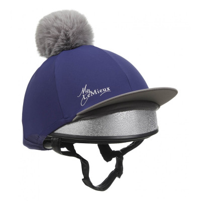 Toque My LeMieux en soie pour casque Ink blue