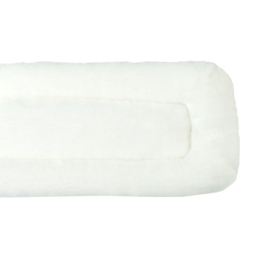 PAD SELLETTE POLAIRE 100 x 17 CM Blanc