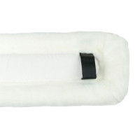 PAD SELLETTE POLAIRE 100 x 17 CM Blanc