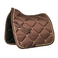 Tapis de Selle Dressage Night Collection Back On Track Café Marron