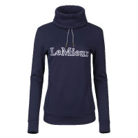 Sweat col cheminée LeMieux à capuches Bleu marine Sweat col cheminée LeMieux à capuches Bleu marine