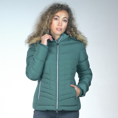 Parka Flags & Cup Femme Wasilla Vert de Gris