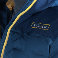 Parka Flags & Cup imperméable homme Nulato Bleu marine