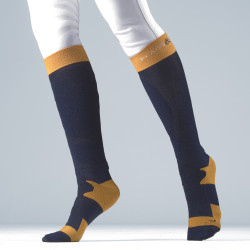 Chaussettes Flags & Cup mixte Emo Marine / miel Bleu