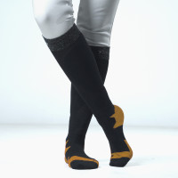Chaussettes Flags & Cup Wabana Caviar / miel Noir