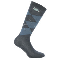 Chaussettes Riding World Losange Bleu marine