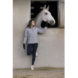 Veste matelassée Equithème Lara Gris chiné Veste matelassée Equithème Lara Gris chiné