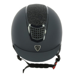 Casque Equithème Airy Noir / bleu brillant
