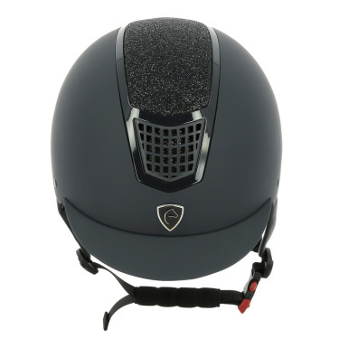 Casque Equithème Airy Noir / bleu brillant