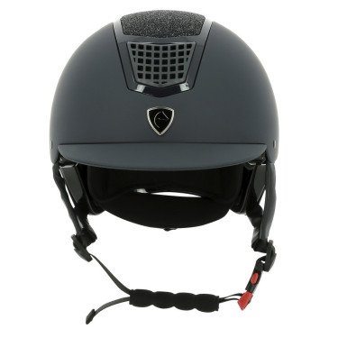 Casque Equithème Airy Noir / bleu brillant