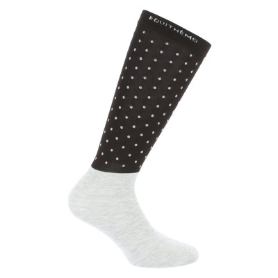 Chaussettes Equithème Dotgrip Noir