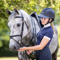 Casque Charles Owen SP8 Plus Micro-suede Bleu marine Casque Charles Owen SP8 Plus Micro-suede Bleu marine