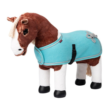 Couverture de concours pour jouet Mini Poney LeMieux Azure Bleu