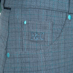 Pantalon Flags & Cup Checks femme Gris Pantalon Flags & Cup Checks femme Gris