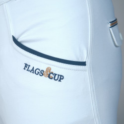 Pantalon Flags & Cup Bassano Junior Blanc