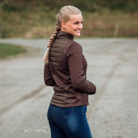 Veste softshell hybride Horze Maeve femme Chocolat au lait Marron Veste softshell hybride Horze Maeve femme Chocolat au lait Marron