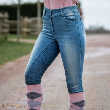 Jean Fond intégral Silicone taille haute Kaia femme Horze Jean Fond intégral Silicone taille haute Kaia femme Horze