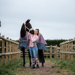 Jean Fond intégral Silicone taille haute Kaia femme Horze Bleu