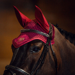 Bonnet anti-mouches Alaska B Vertigo Figue vin rouge