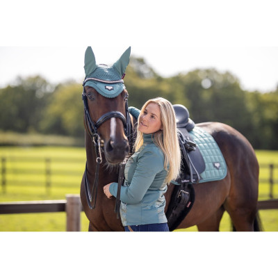Protection Cheval Capuche Anti-mouches LeMieux Loire - Protection Satin Pour Cheval Fougère Medium Accessoire équitation Qualité