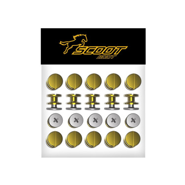 Pack 20 rivets et crochets Scoot Boots Pack 20 rivets et crochets Scoot Boots