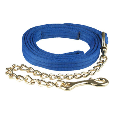Longe en textile doublé avec chaîne simple Finn-Tack Longe en textile doublé avec chaîne simple Finn-Tack