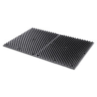 Plaque grattoir murale Kerbl Noir