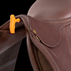 Selle d'obstacle en cuir Acavallo Botticelli Cognac