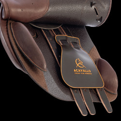 Selle d'obstacle en cuir Acavallo Botticelli Cognac