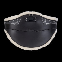 Sangle bavette Acavallo Gel & Pvc Doublure amovible en laine Noir Sangle bavette Acavallo Gel & Pvc Doublure amovible en laine Noir