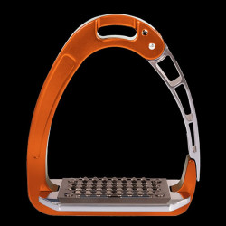 Étriers en aluminium Acavallo Arena Aluplus Orange