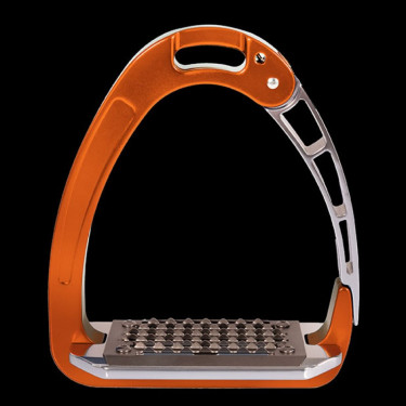 Étriers en aluminium Acavallo Arena Aluplus Orange