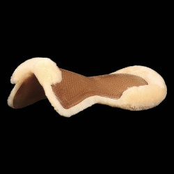 Amortisseur mixte Close Contact Acavallo Classic Mouton intégral Marron / naturel