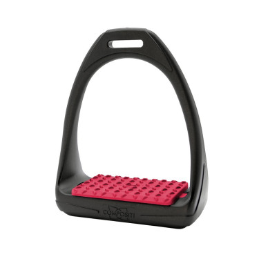 Étriers Compositi Soft Reflex Noir / framboise
