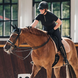 Tapis de Selle Dressage Night Collection Back On Track Nougat Marron Tapis de Selle Dressage Night Collection Back On Track Nougat Marron