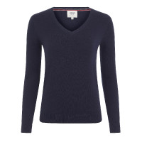 Pull col V LeMieux Elite femme Bleu marine