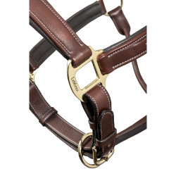 Licol en cuir cousu LeMieux Marron