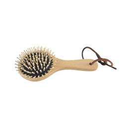 Brosse à crins en hêtre ronde Borstiq