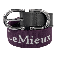 Ceinture élastiquée LeMieux Aubergine Bordeaux Ceinture élastiquée LeMieux Aubergine Bordeaux