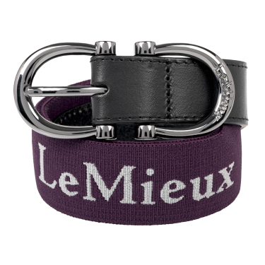 Ceinture élastiquée LeMieux Aubergine Bordeaux