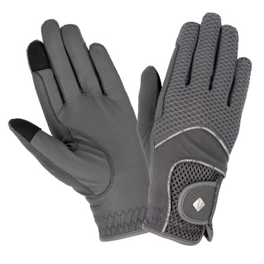 Gants d'équitation LeMieux 3D Mesh Gris